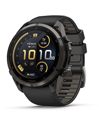 GARMIN | GPS-Multisport-Smartwatch Fenix 9 Pro InReach Schwarz/Kieselgrau 51mm