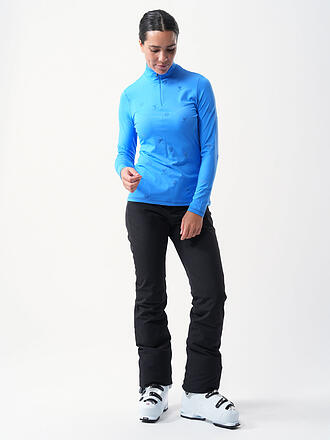 SPORTALM | Damen Unterzieh Zipshirt im Allover-Flockprint