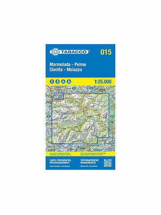 TABACCO | Wanderkarte - Marmolada, Pelmo, Civetta, Moiazza 1:25.000