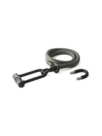 TEX-LOCK | Bügelschloss mit Textilseil Eyelet 120 electric grey